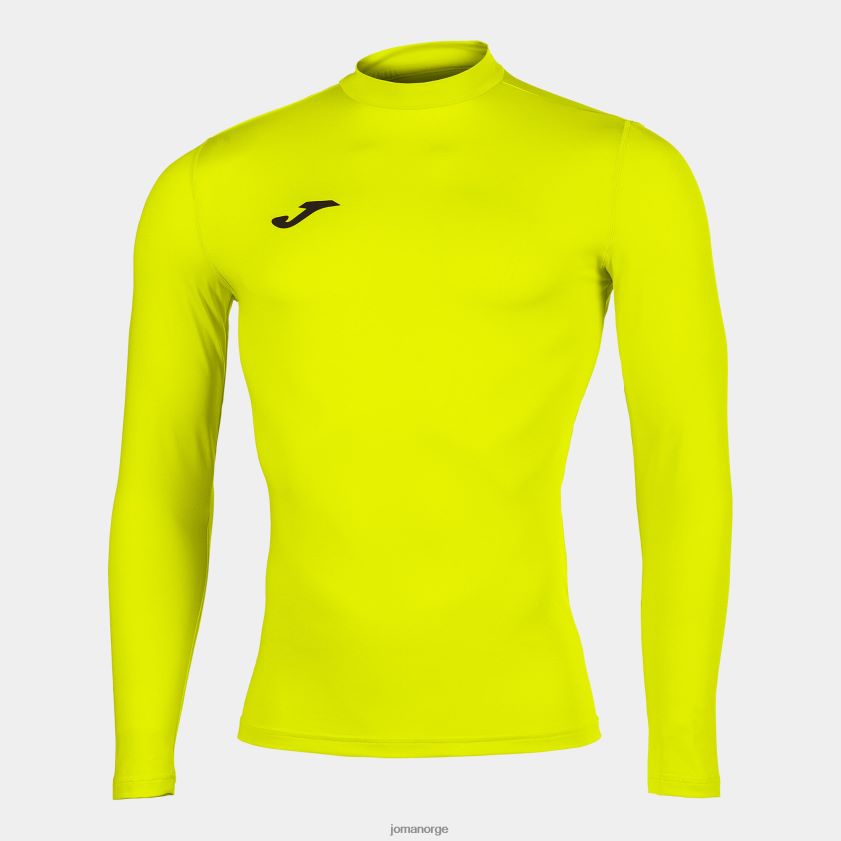 nei Joma langermet skjorte brama academy fluorescerende gul FBD0T02453