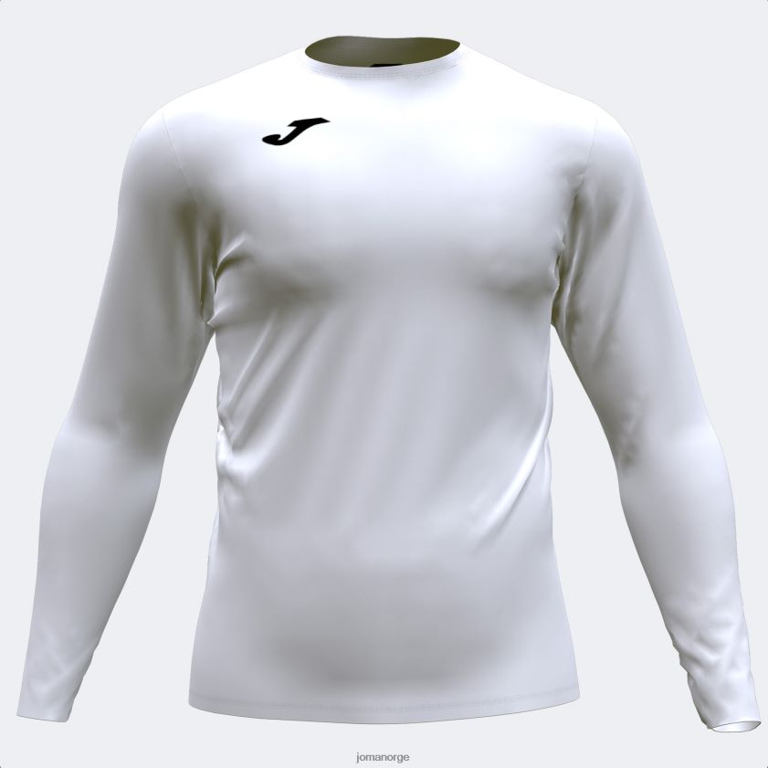 nei Joma langermet skjorte brama academy hvit FBD0T03736
