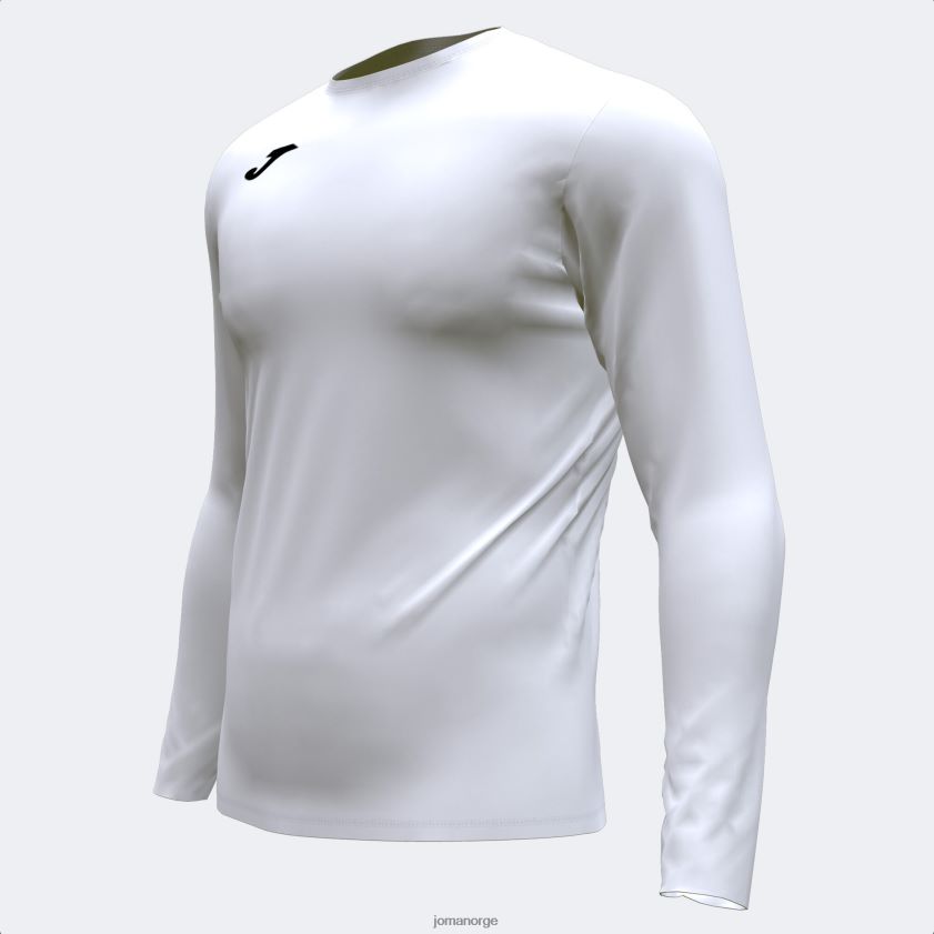 nei Joma langermet skjorte brama academy hvit FBD0T03736