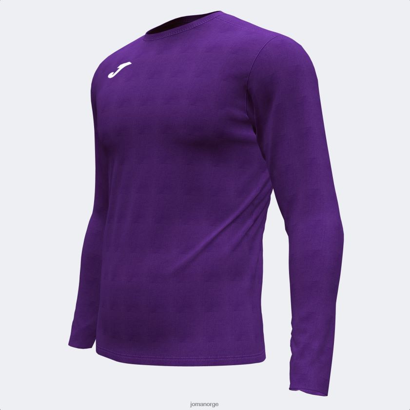 nei Joma langermet skjorte brama academy lilla FBD0T01451