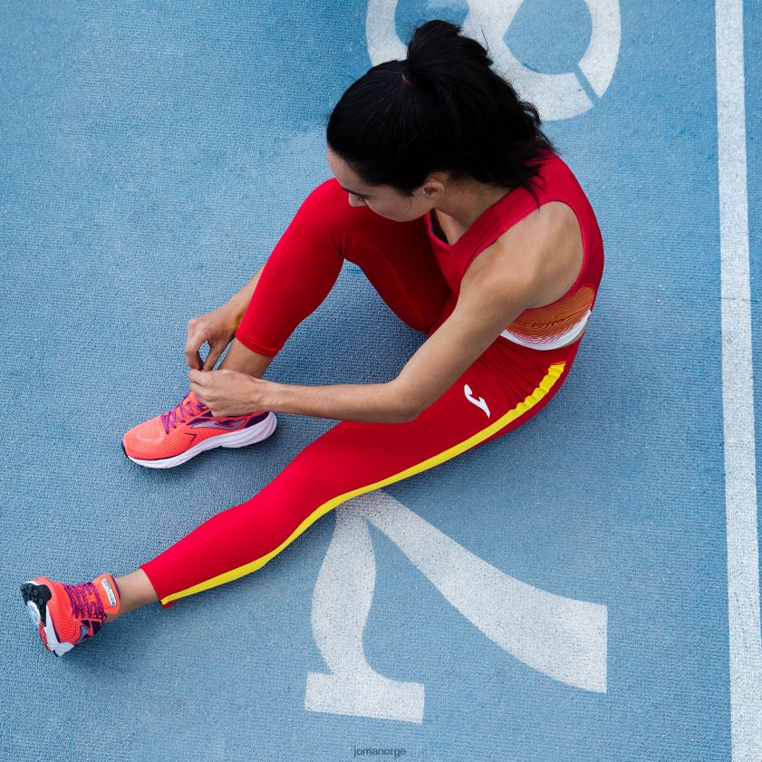 nei Joma lange tights elite vii rød gul FBD0T01334