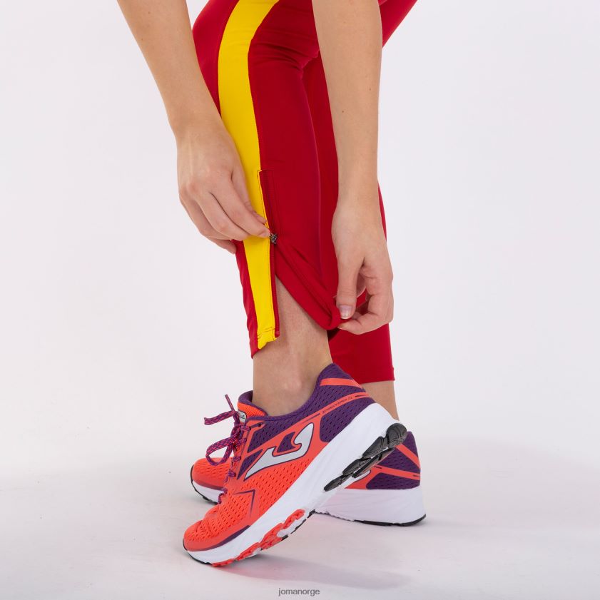 nei Joma lange tights elite vii rød gul FBD0T01334