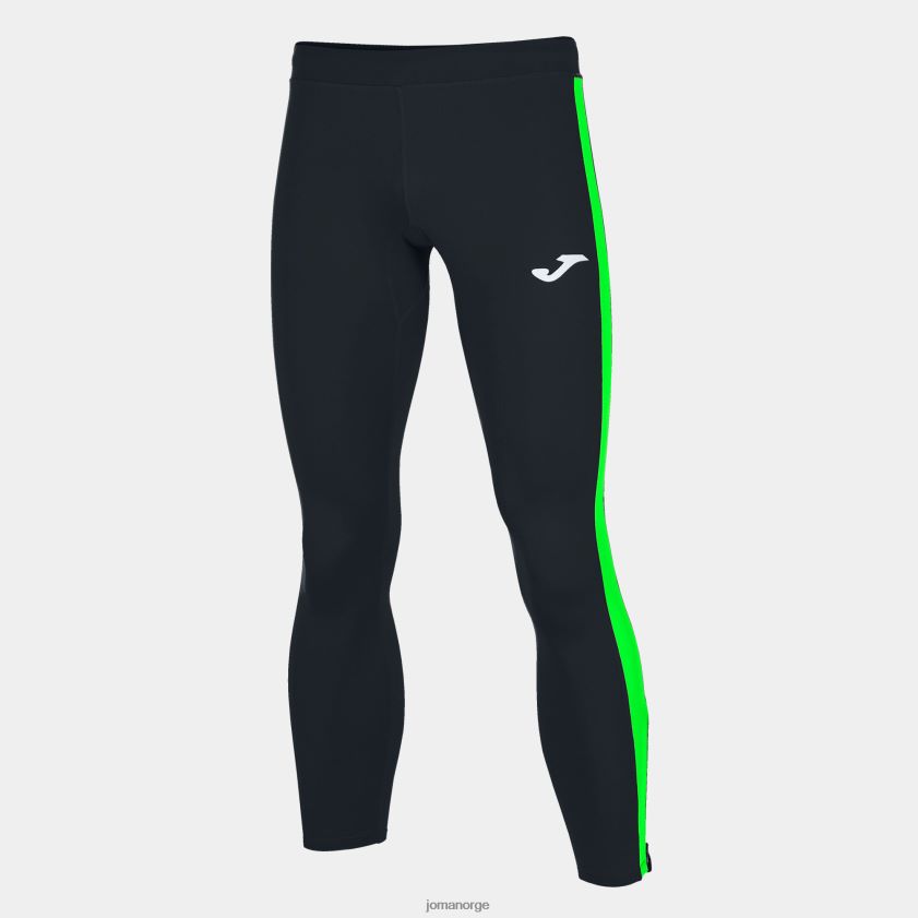 nei Joma lange tights elite vii svart fluorescerende grønn FBD0T03292