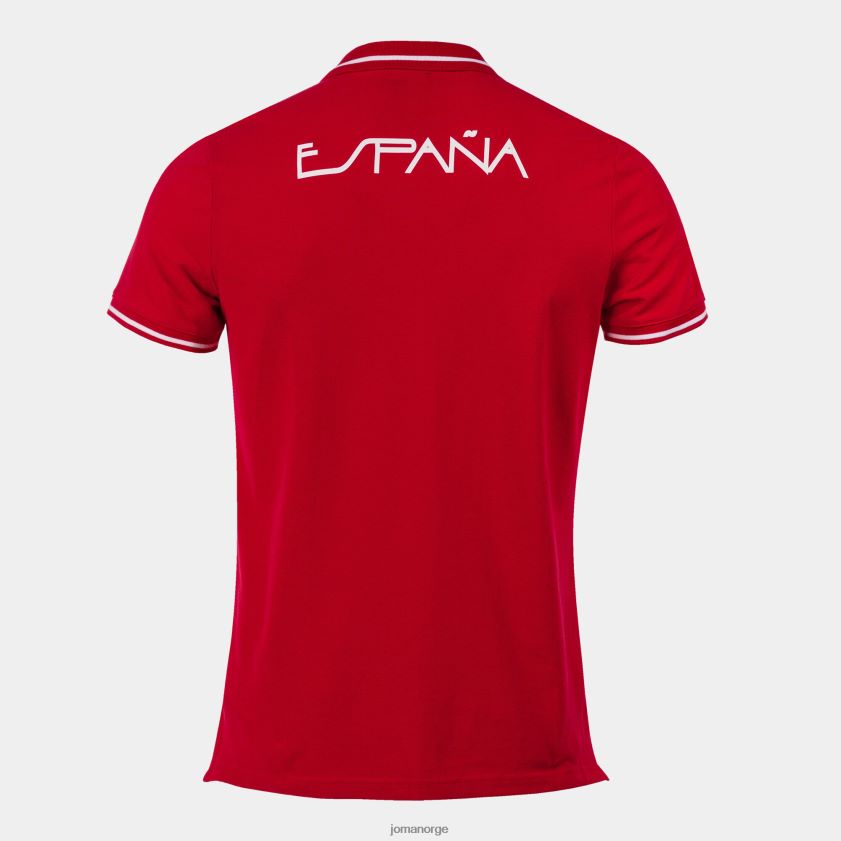 nei Joma poloskjorte kortermet fritid spansk olympiske komité rød Hvit FBD0T03484