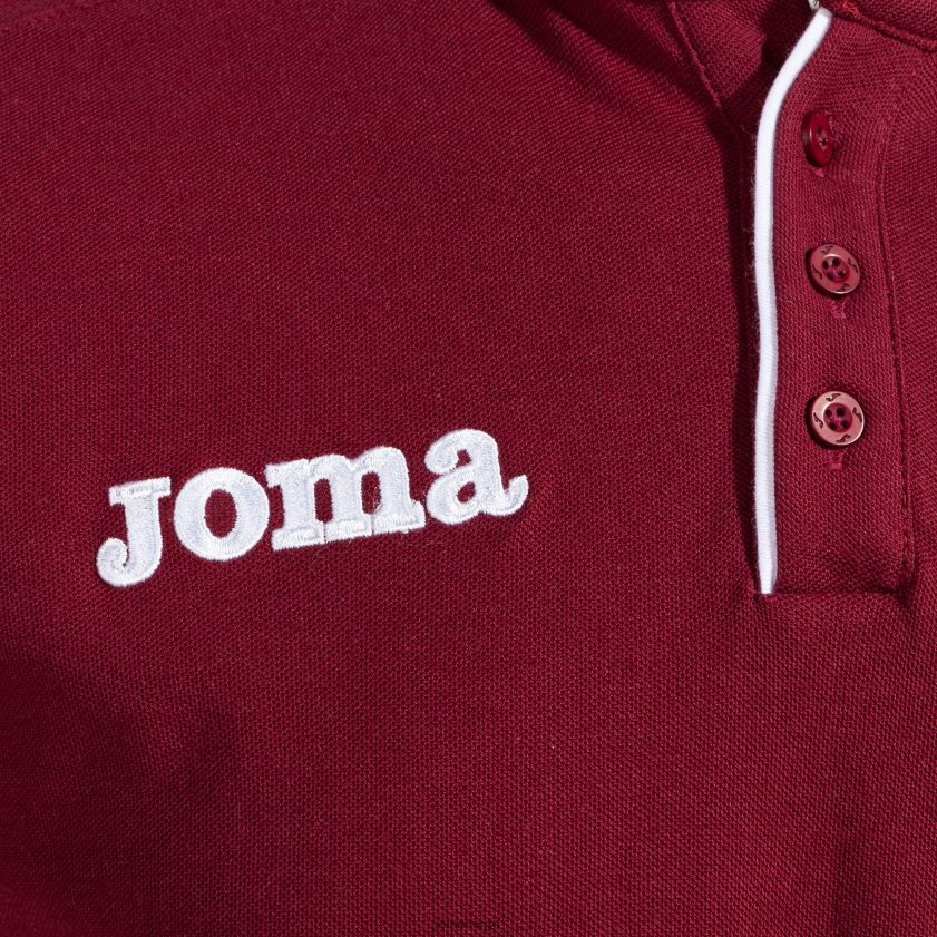 nei Joma poloskjorte kortermet fritid torino 22/23 burgunder FBD0T03499