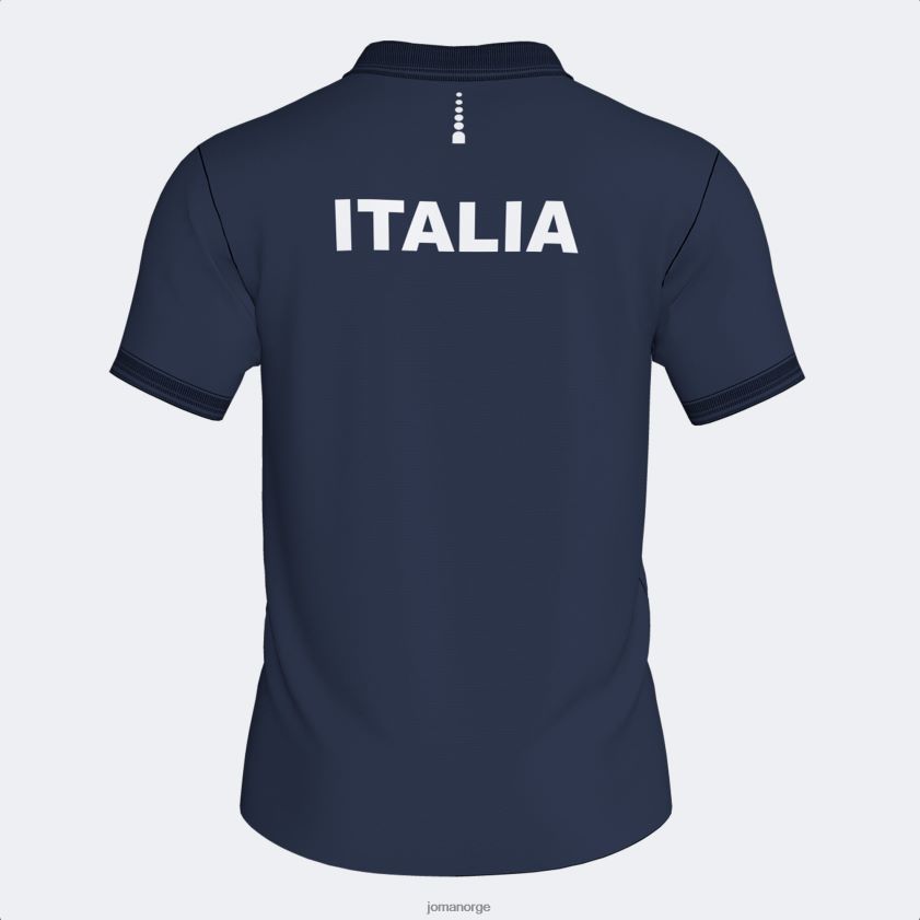 nei Joma poloskjorte kortermet italiensk tennis- og padelforbund marineblå FBD0T0140