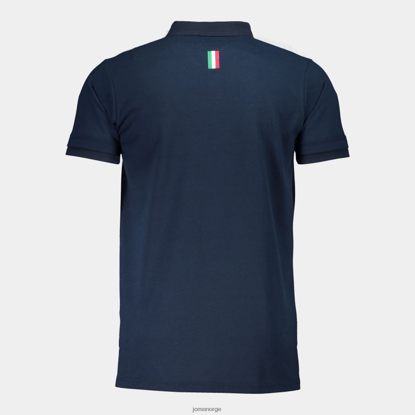 nei Joma poloskjorte kortermet italiensk tennis- og padelforbund marineblå FBD0T03265