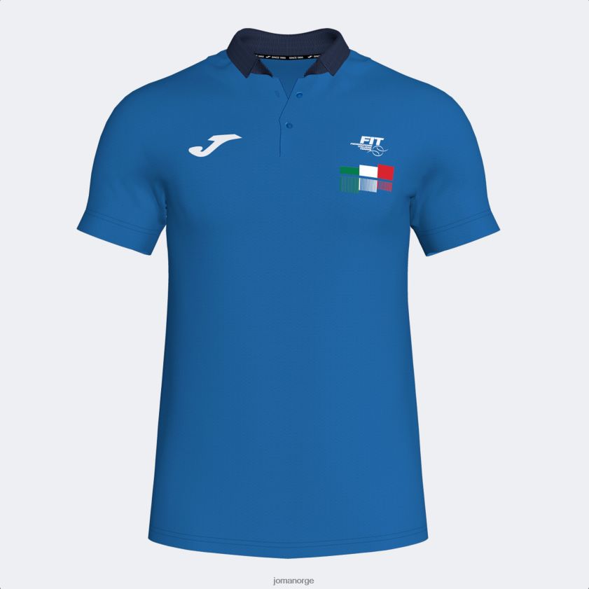 nei Joma poloskjorte kortermet italiensk tennisforbund kongeblå FBD0T0611