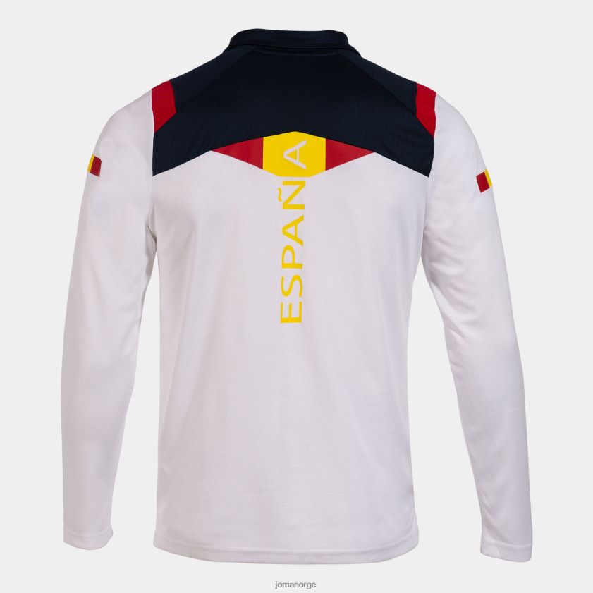 nei Joma poloskjorte langermet spansk olympiske komité hvit FBD0T03246