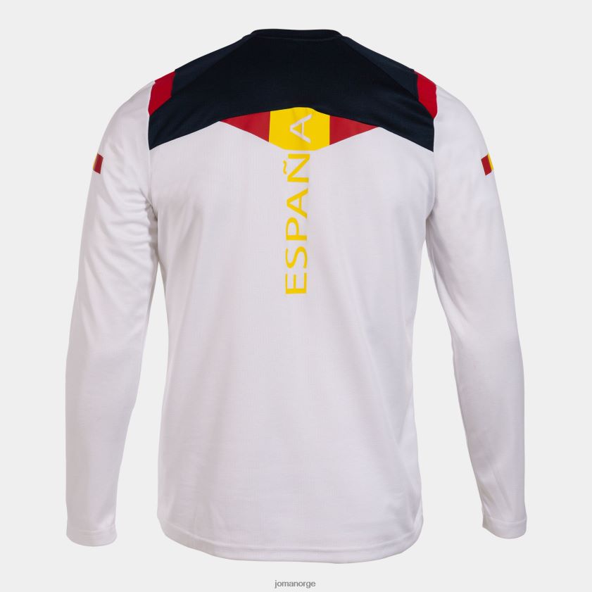 nei Joma poloskjorte langermet spansk olympiske komité hvit FBD0T03246