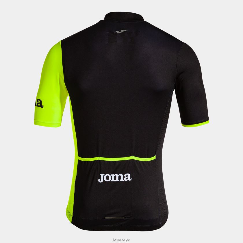 nei Joma sykkeltrøye crono svart fluorescerende gul FBD0T0742