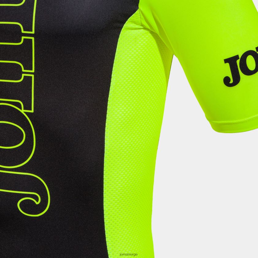nei Joma sykkeltrøye crono svart fluorescerende gul FBD0T0742
