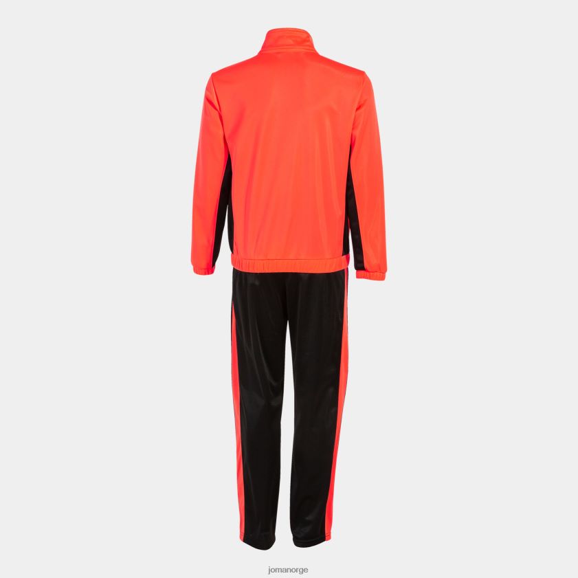 nei Joma treningsdress gutt tvilling fluorescerende korallsvart FBD0T02807