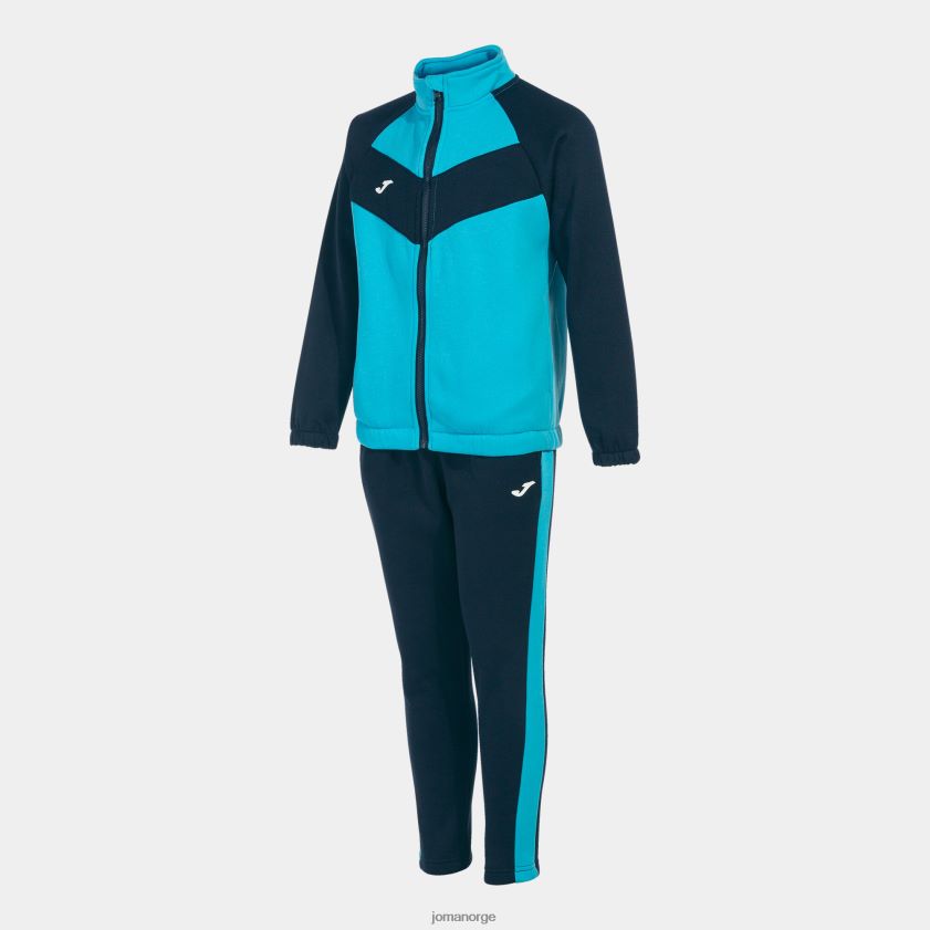 nei Joma treningsdress gutte stripe marineblå fluorescerende turkis FBD0T04078