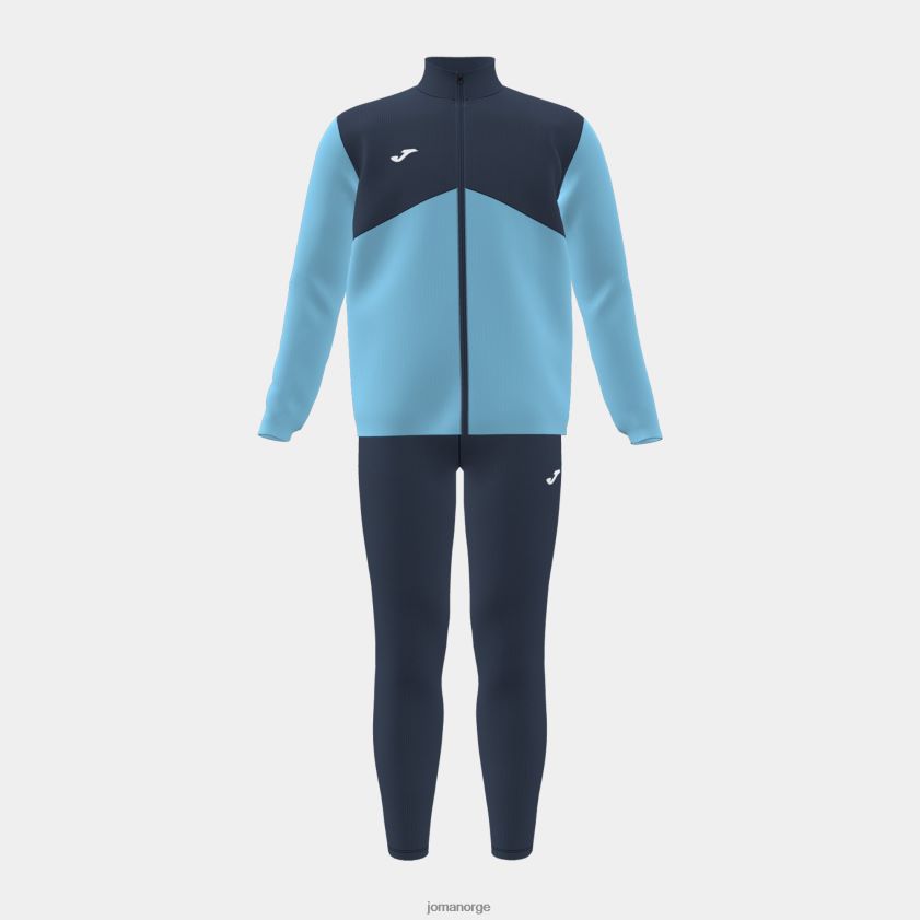 nei Joma treningsdress guttepark marineblå fluorescerende turkis FBD0T02759