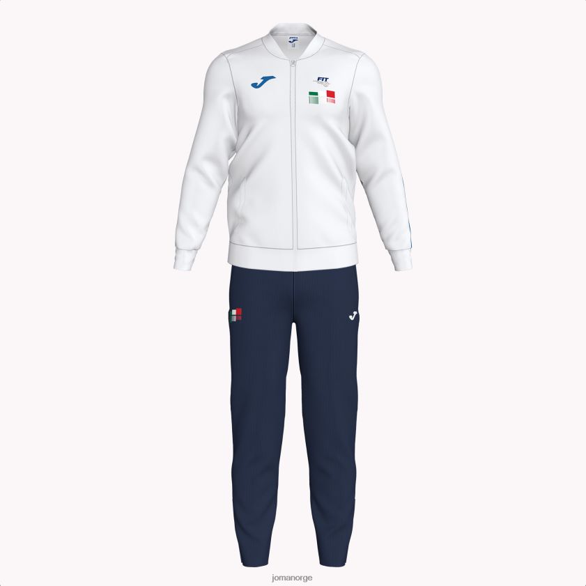 nei Joma treningsdress italiensk tennisforbund hvit FBD0T04243