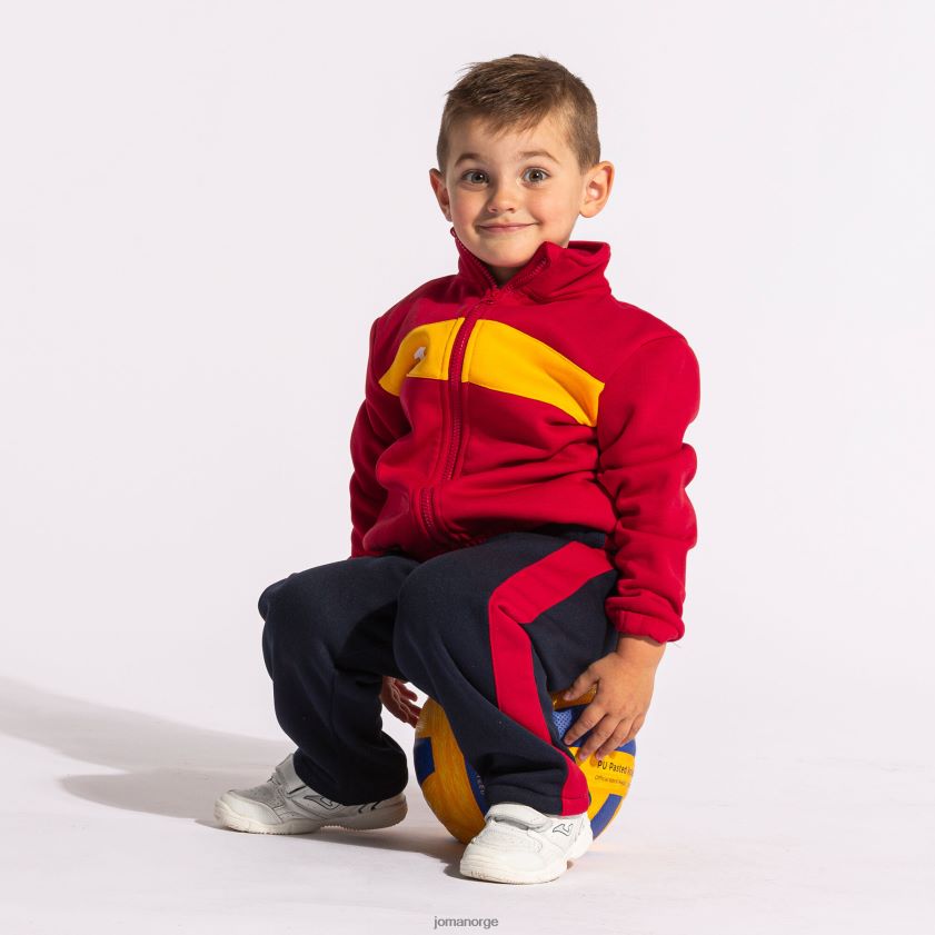 nei Joma treningsdress junior stripe rød marineblå FBD0T02771