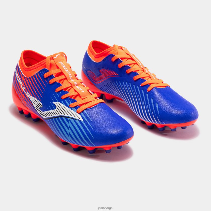 nei Joma fotballsko fremdrift cup 23 kunstgress kongeblå fluorescerende oransje FBD0T0403