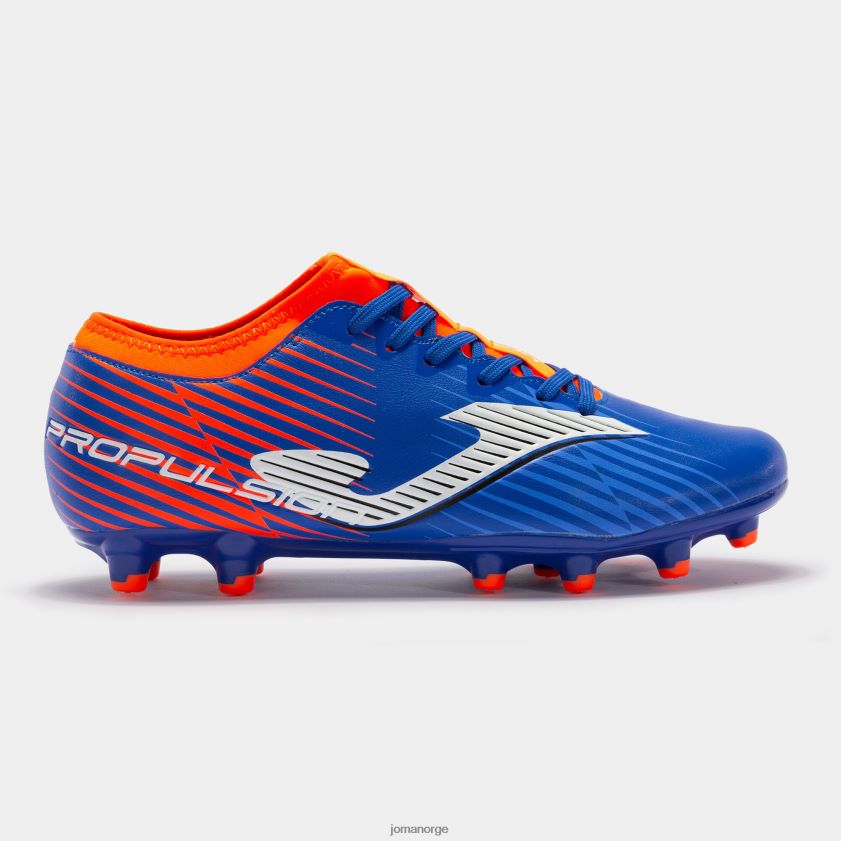 nei Joma fotballsko fremdriftskopp 23 fast grunn fg kongeblå fluorescerende oransje FBD0T02408