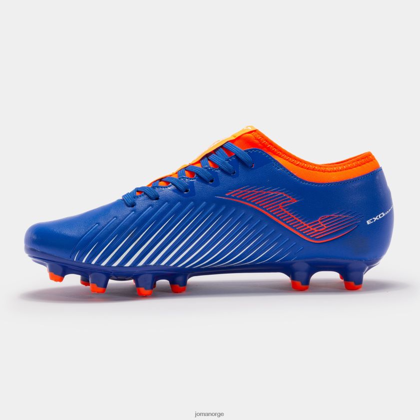 nei Joma fotballsko fremdriftskopp 23 fast grunn fg kongeblå fluorescerende oransje FBD0T02408