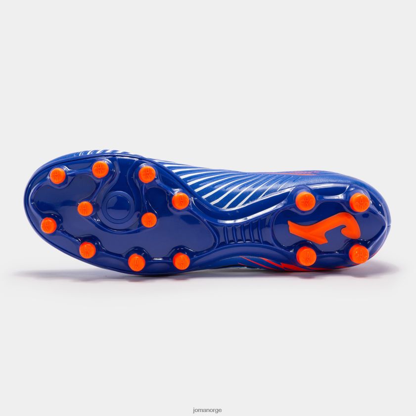 nei Joma fotballsko fremdriftskopp 23 fast grunn fg kongeblå fluorescerende oransje FBD0T02408