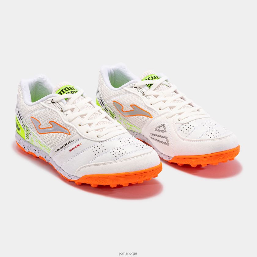 nei Joma fotballsko mundial 23 turf hvit korall FBD0T039