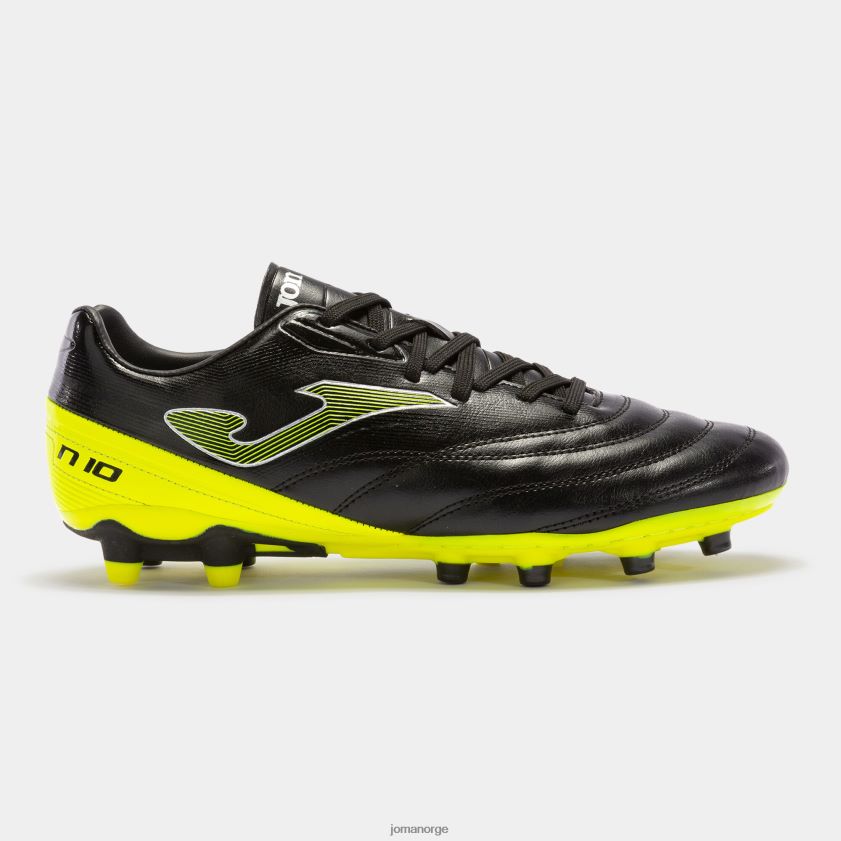 nei Joma fotballsko numero-10 23 fast underlag fg svart fluorescerende gul FBD0T01112