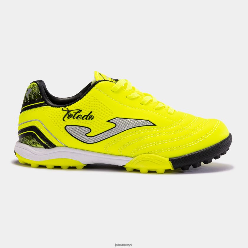 nei Joma fotballsko toledo jr 23 torv junior fluorescerende gul svart FBD0T02696