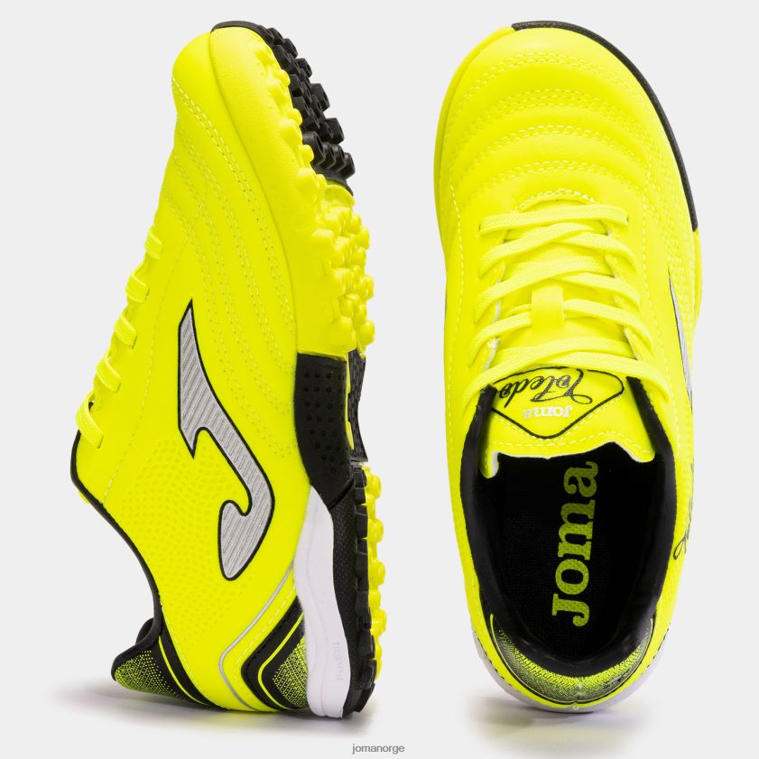 nei Joma fotballsko toledo jr 23 torv junior fluorescerende gul svart FBD0T02696