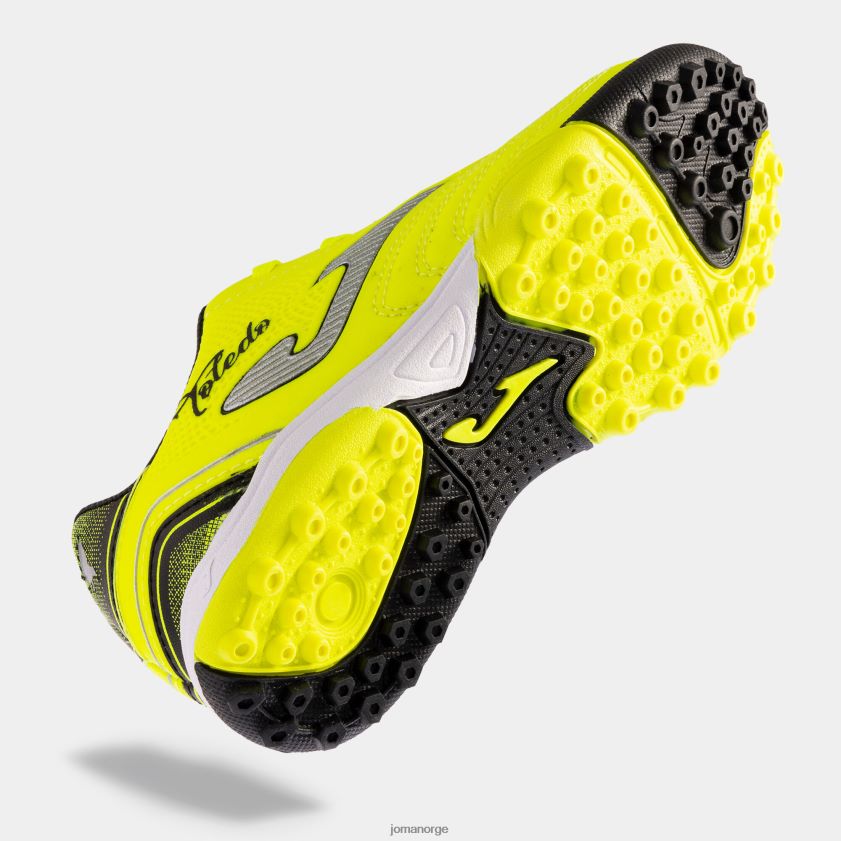 nei Joma fotballsko toledo jr 23 torv junior fluorescerende gul svart FBD0T02696