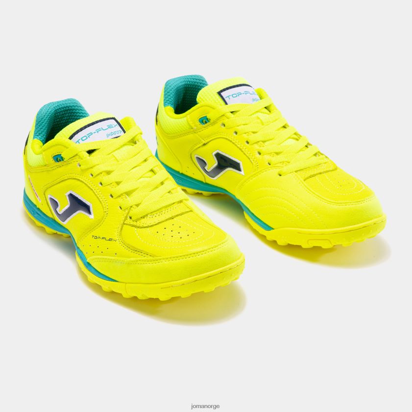 nei Joma fotballsko top flex 23 torv fluorescerende gul marineblå FBD0T047