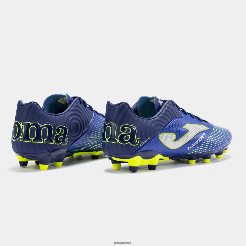 nei Joma fotballsko xpander 23 fast grunn fg kongeblå fluorescerende grønn FBD0T080