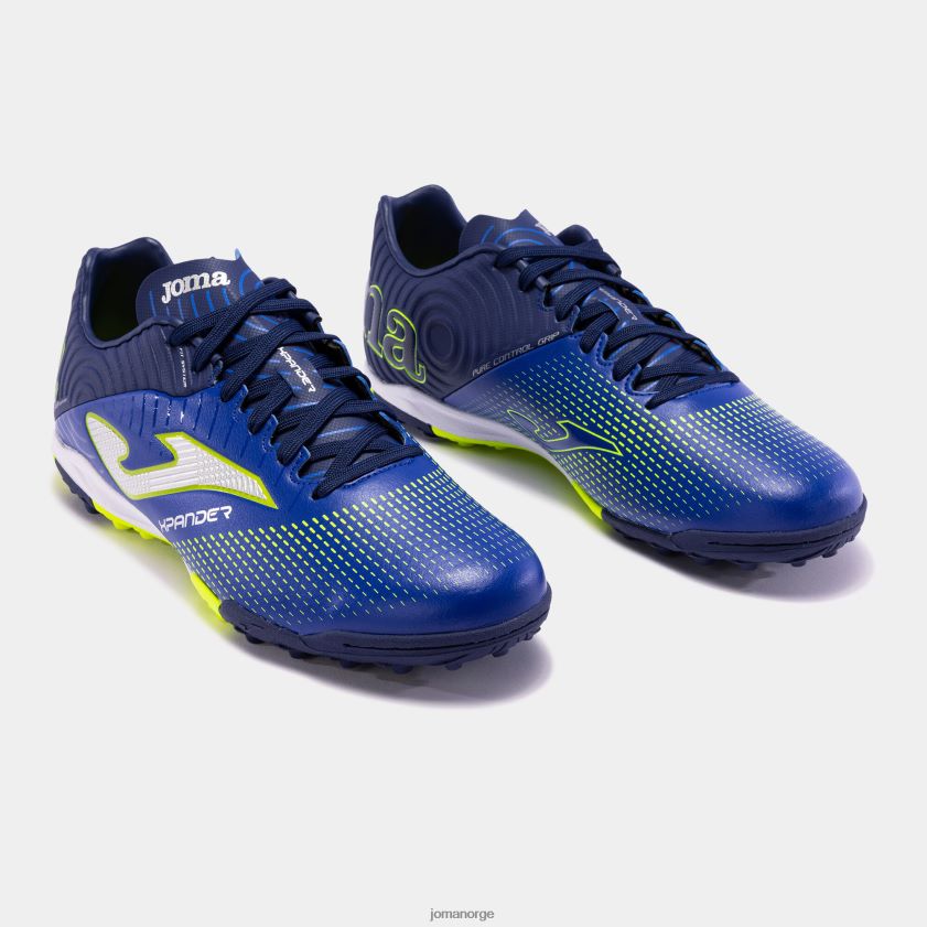 nei Joma fotballsko xpander 23 turf kongeblå fluorescerende grønn FBD0T0603