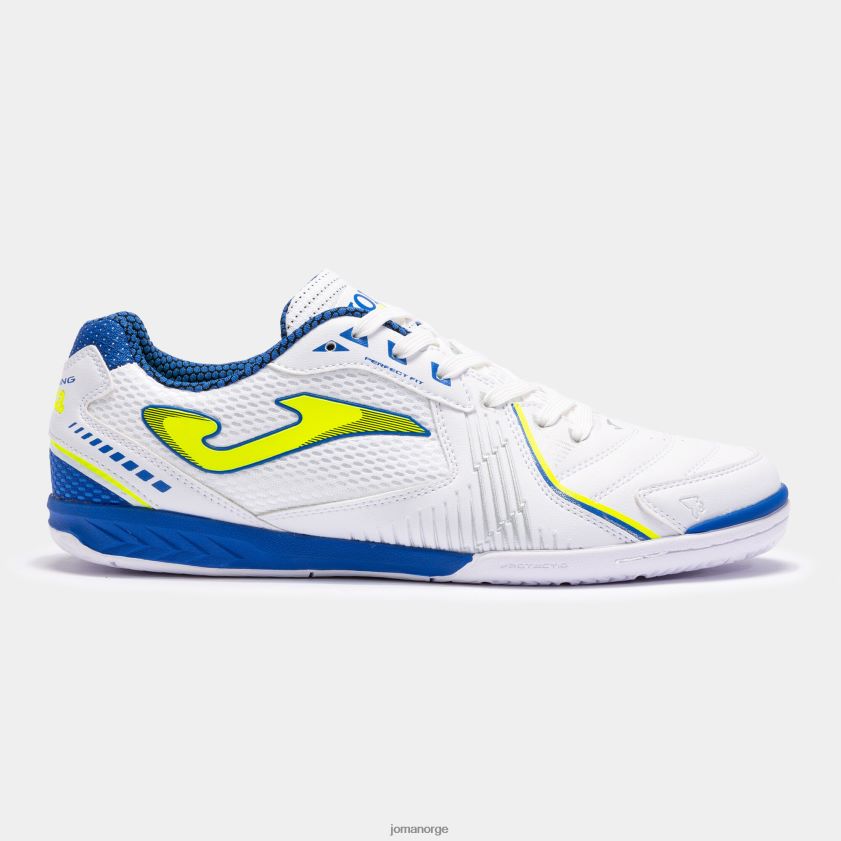 nei Joma futsal sko dribling 23 innendørs hvit blå FBD0T0172