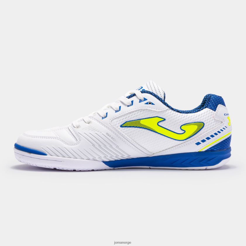nei Joma futsal sko dribling 23 innendørs hvit blå FBD0T0172