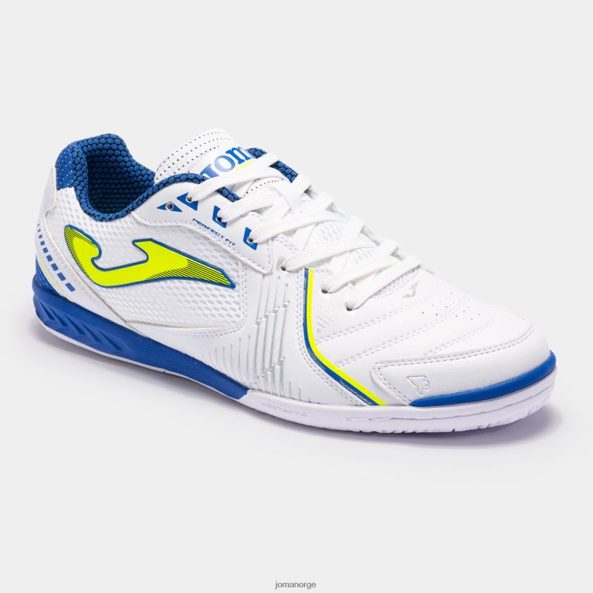 nei Joma futsal sko dribling 23 innendørs hvit blå FBD0T0172