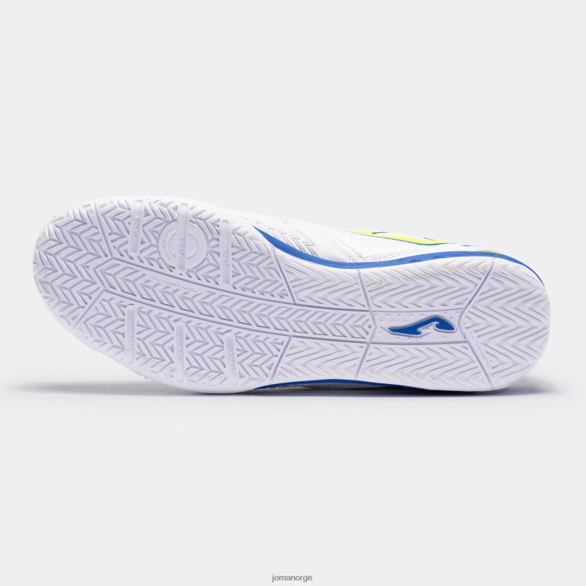 nei Joma futsal sko dribling 23 innendørs hvit blå FBD0T0172