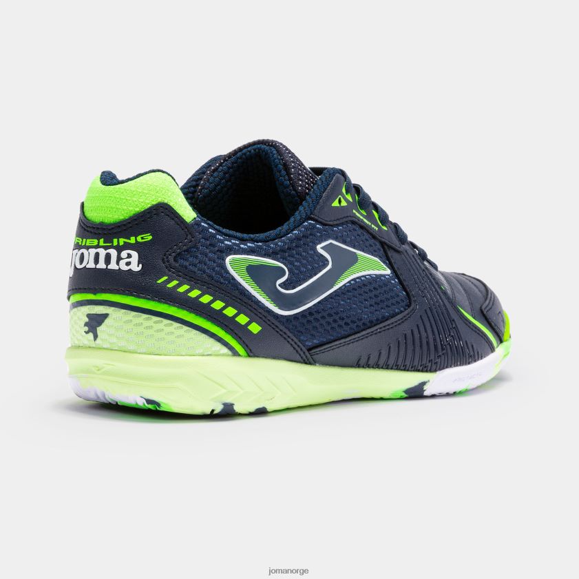nei Joma futsal sko dribling 23 innendørs marineblå gul FBD0T01368