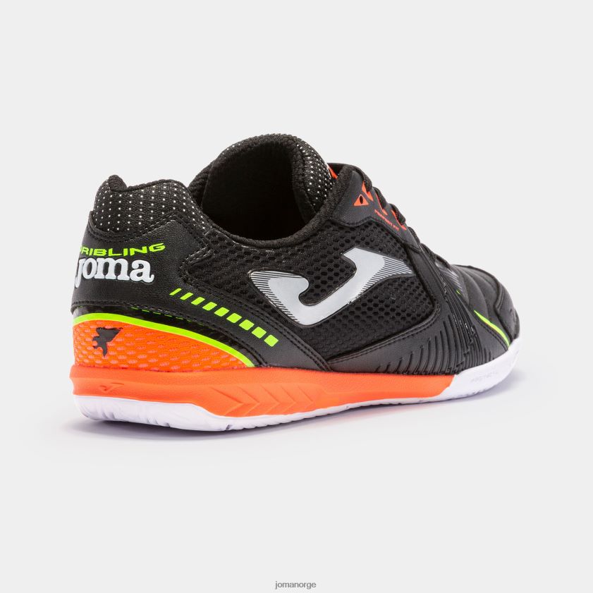 nei Joma futsal sko dribling 23 innendørs svart, rød FBD0T0185
