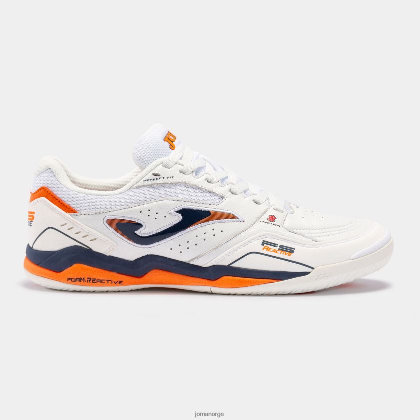 nei Joma futsal sko fs reactive 23 innendørs hvit marineblå FBD0T011