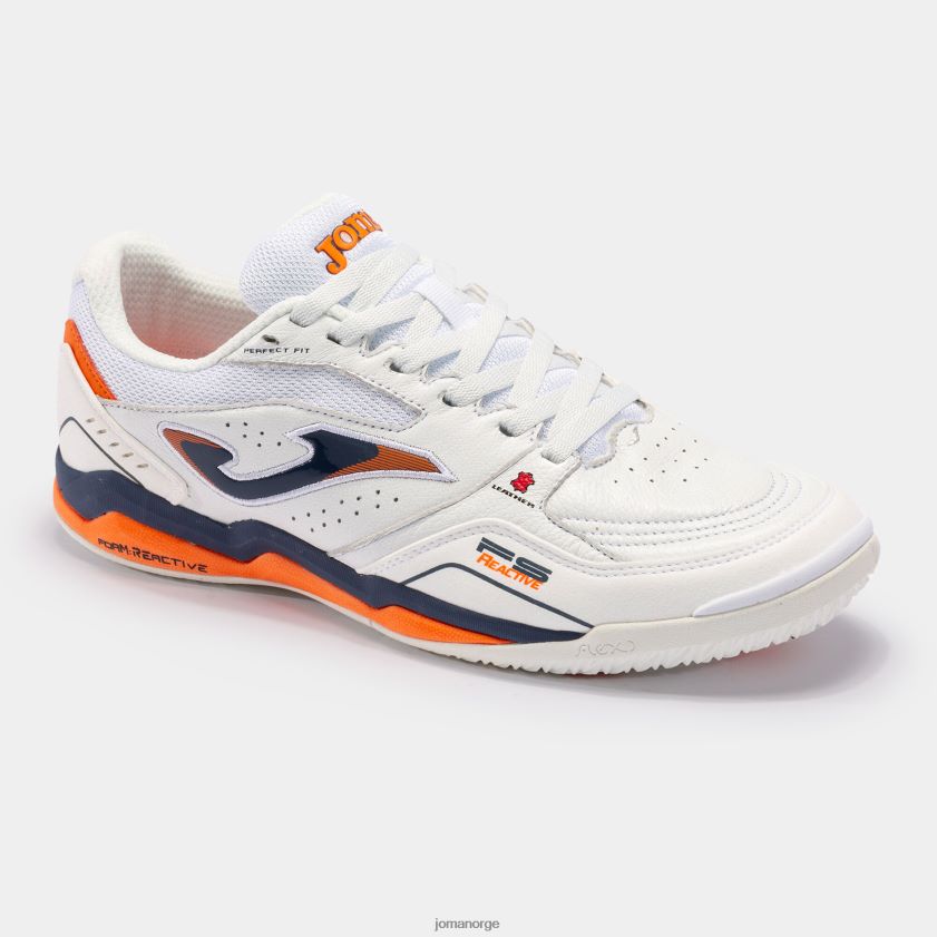 nei Joma futsal sko fs reactive 23 innendørs hvit marineblå FBD0T011