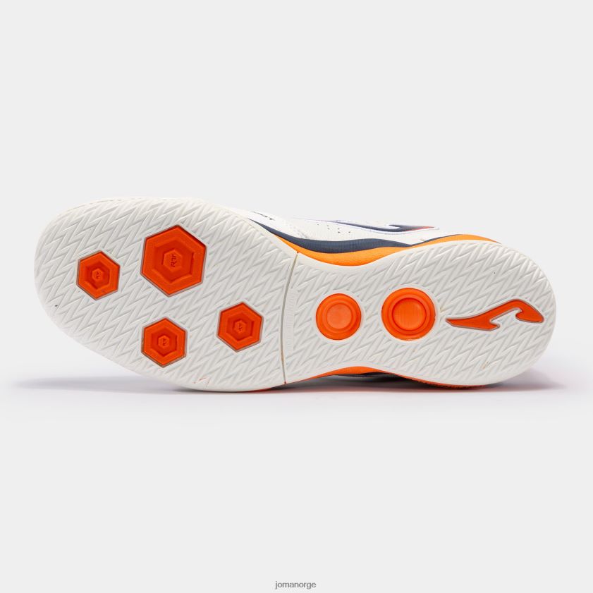 nei Joma futsal sko fs reactive 23 innendørs hvit marineblå FBD0T011