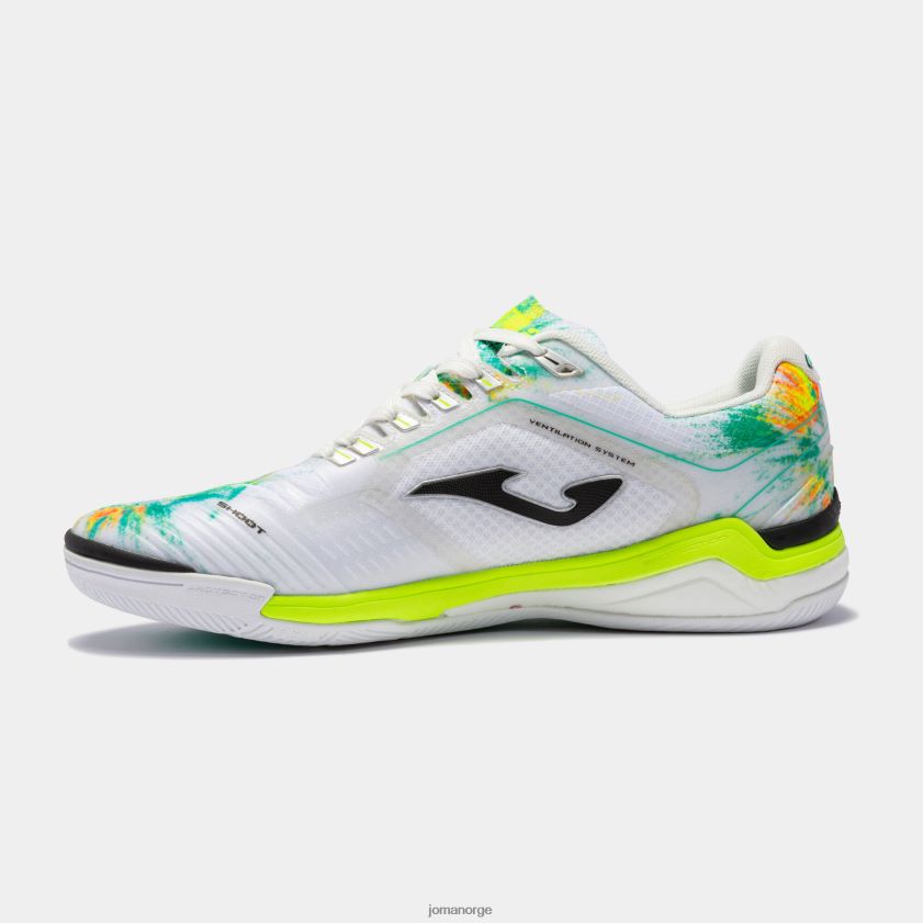 nei Joma futsal sko invicto 22 innendørs hvit FBD0T01201