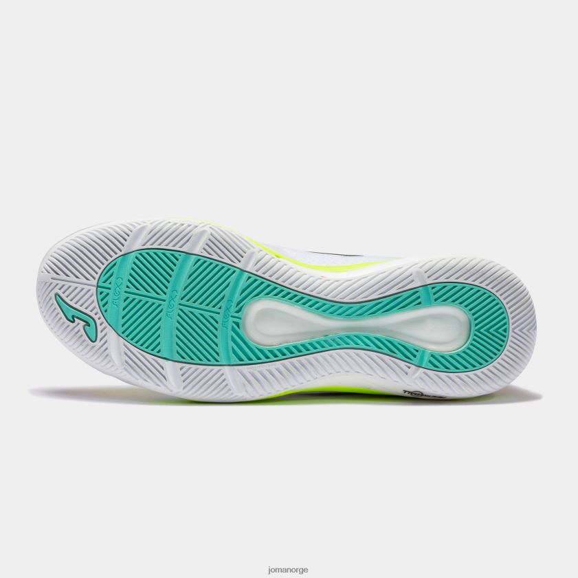 nei Joma futsal sko invicto 22 innendørs hvit FBD0T01201