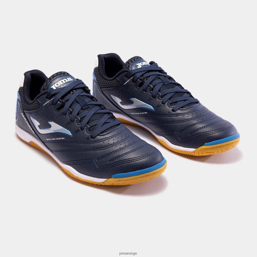 nei Joma futsal sko maxima 23 innendørs marineblå kongeblå FBD0T0907