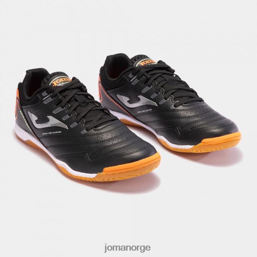 nei Joma futsal sko maxima 23 innendørs svart oransje FBD0T0112