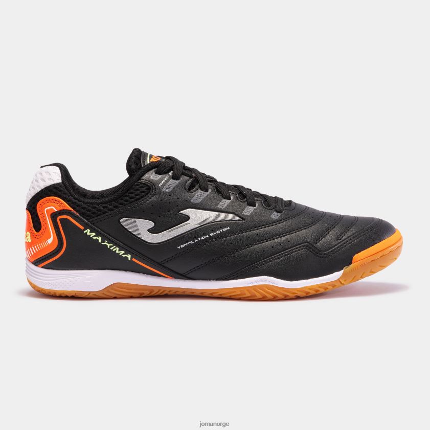 nei Joma futsal sko maxima 23 innendørs svart oransje FBD0T0851