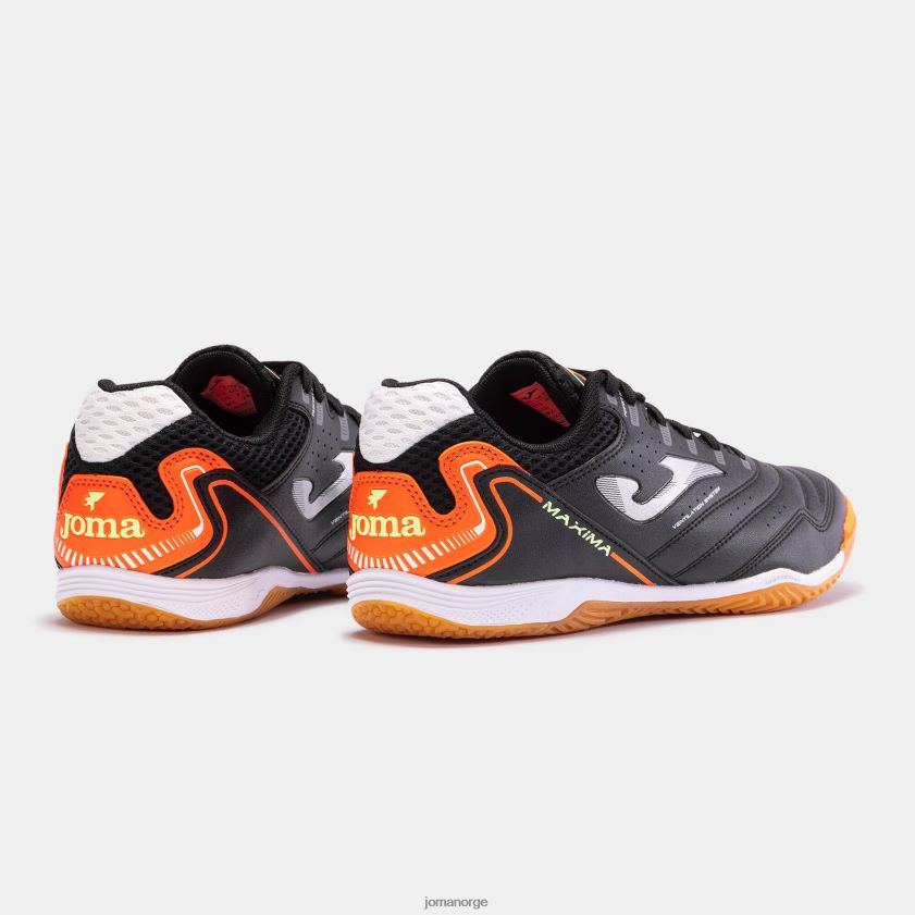 nei Joma futsal sko maxima 23 innendørs svart oransje FBD0T0851