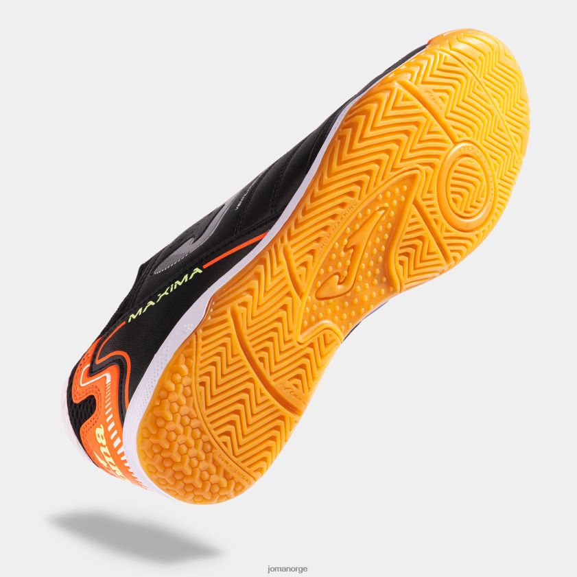 nei Joma futsal sko maxima 23 innendørs svart oransje FBD0T0851