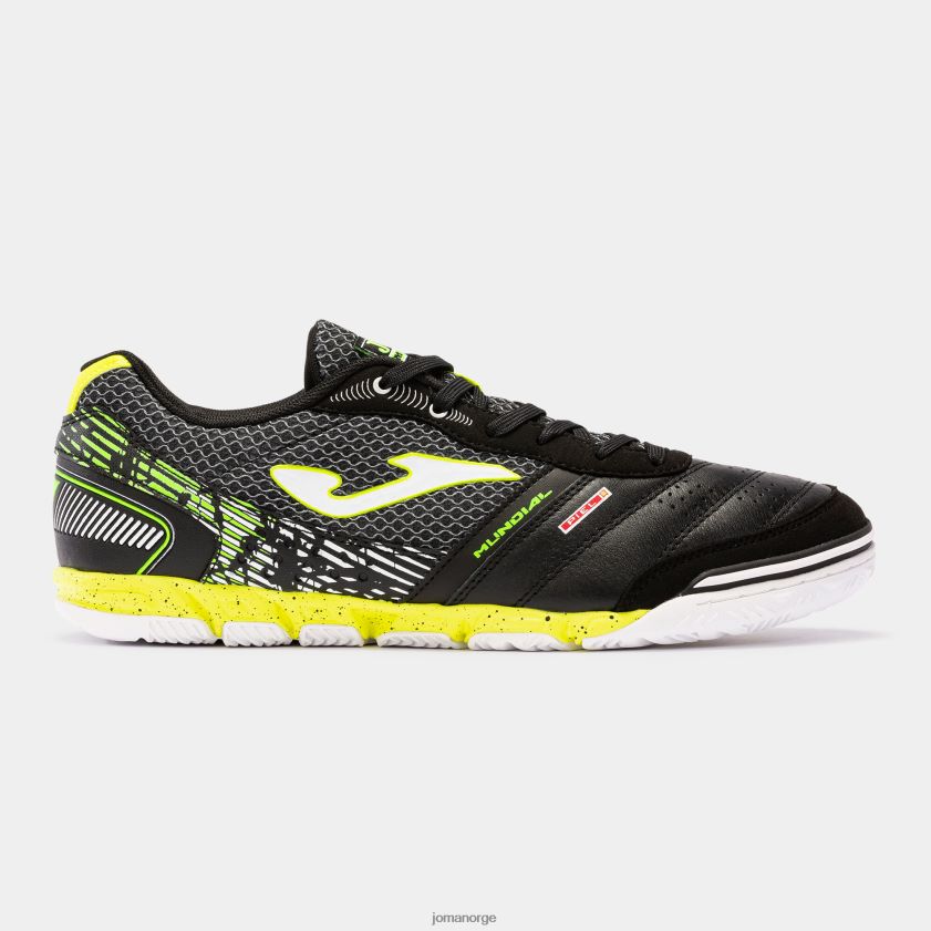 nei Joma futsal sko mundial 22 innendørs svart FBD0T0306